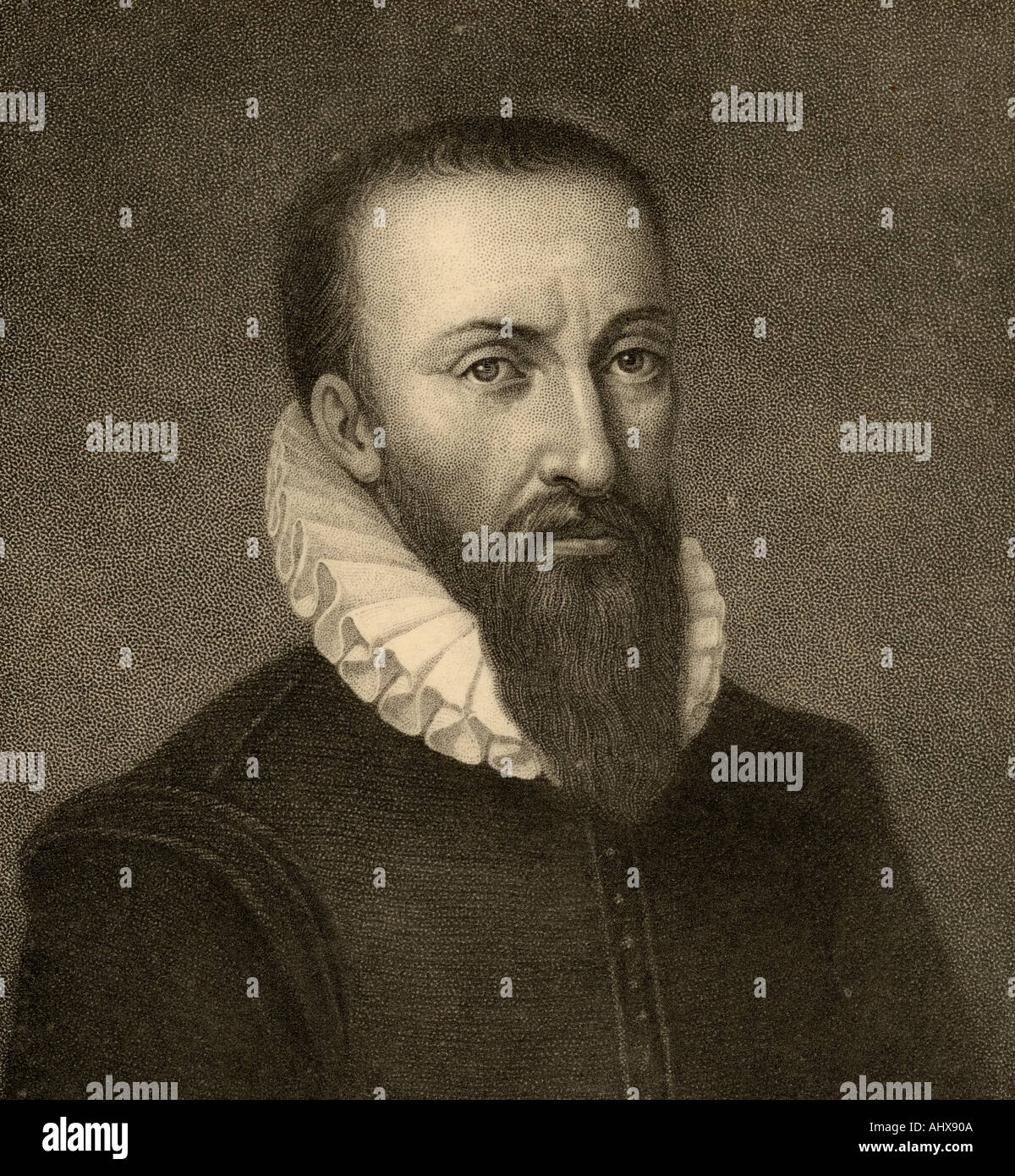 Ambroise Pare, 1510 - 1590. Salon de coiffure français chirurgien. Banque D'Images