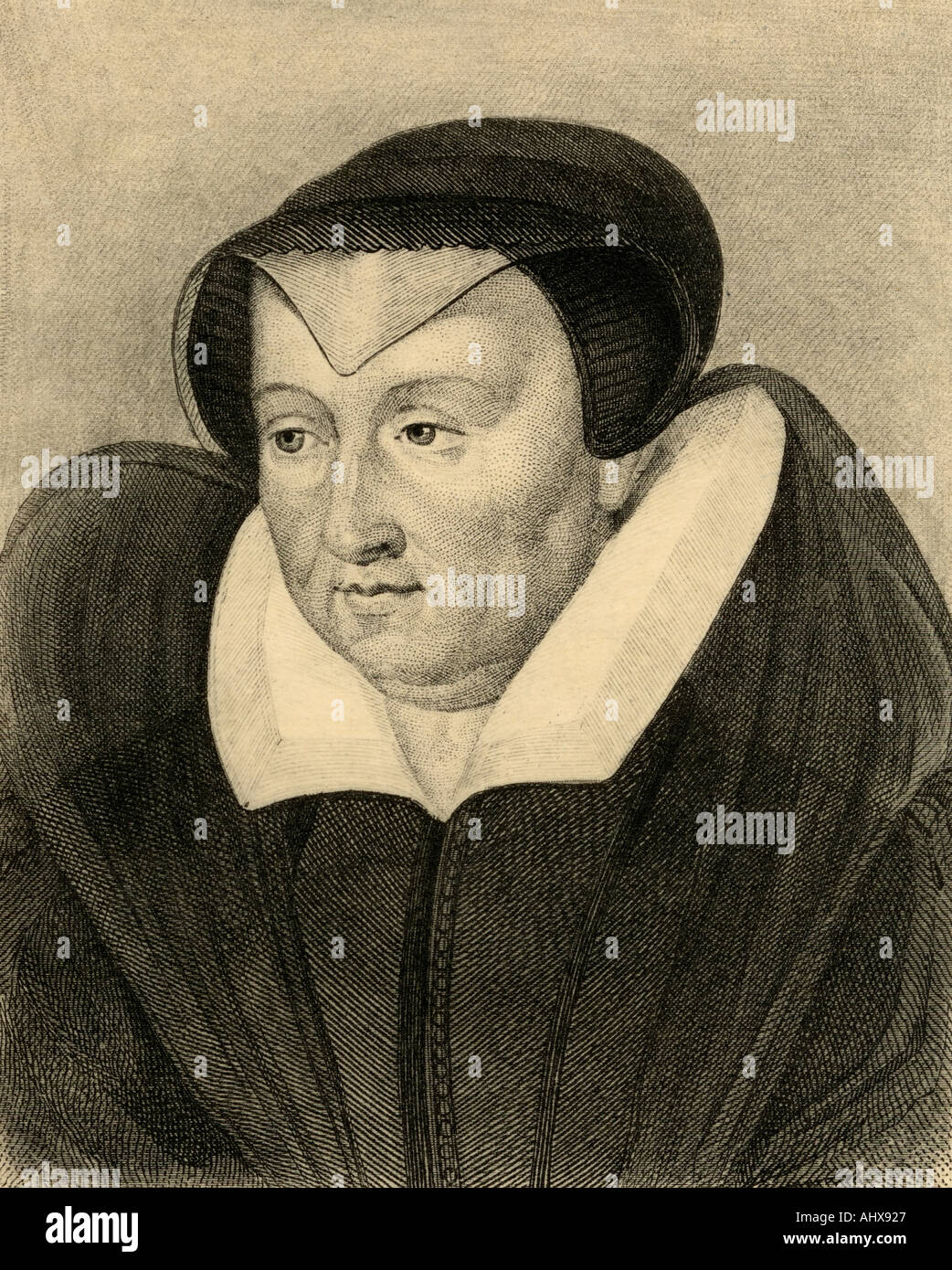 Catherine de Médicis, 1519 - 1589. La noblesse italienne et de la reine de France en tant qu'épouse de Henri II de France. Banque D'Images