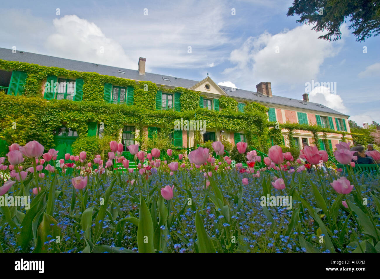 Le peintre impressionniste la maison de Monet à Giverny france Banque D'Images