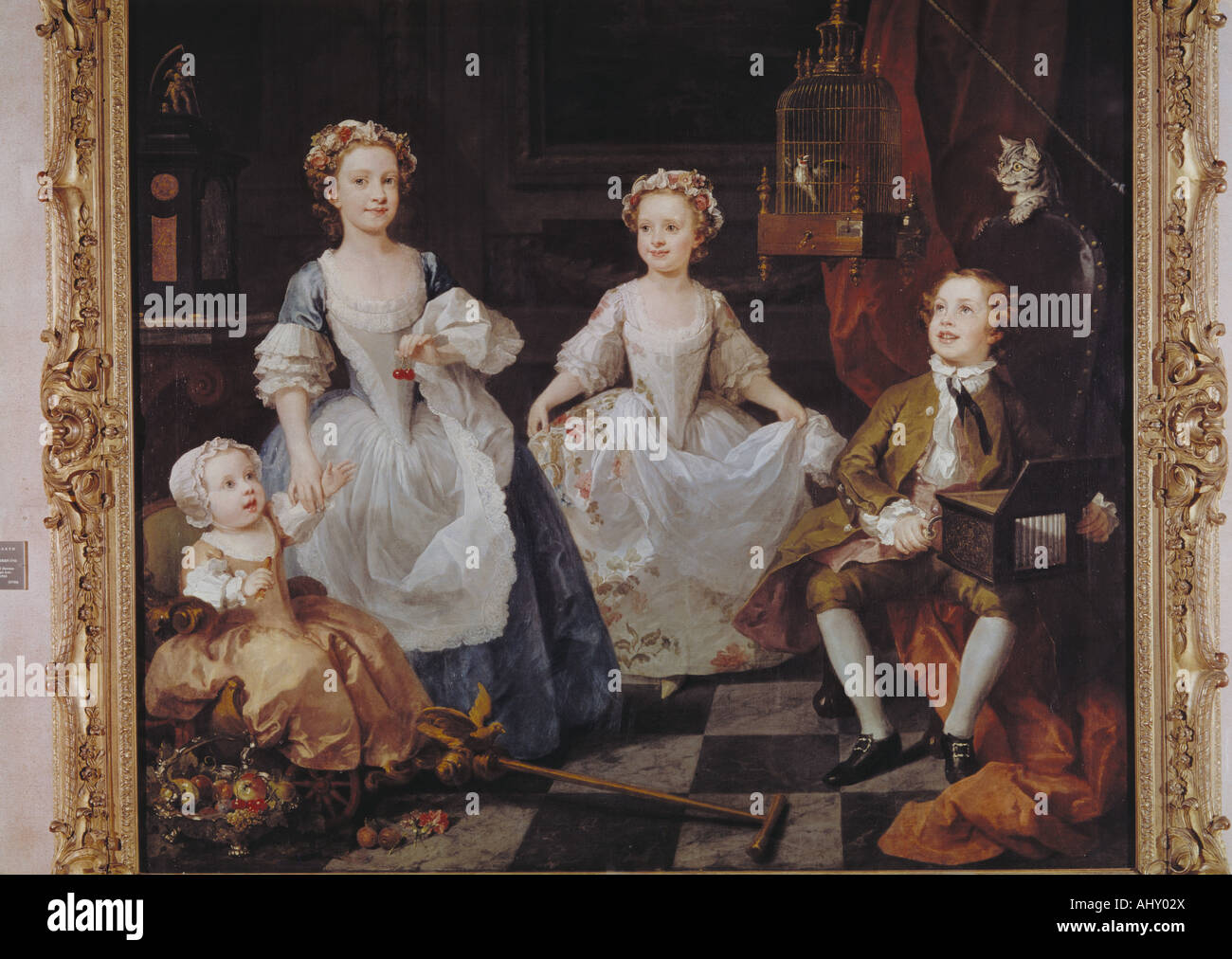 'Fine Arts, Hogarth, William, (1697 - 1764), peinture, 'l'enfant', Graham, 1742 huile sur toile, 160,5 cm x 181 cm, Tate gal Banque D'Images