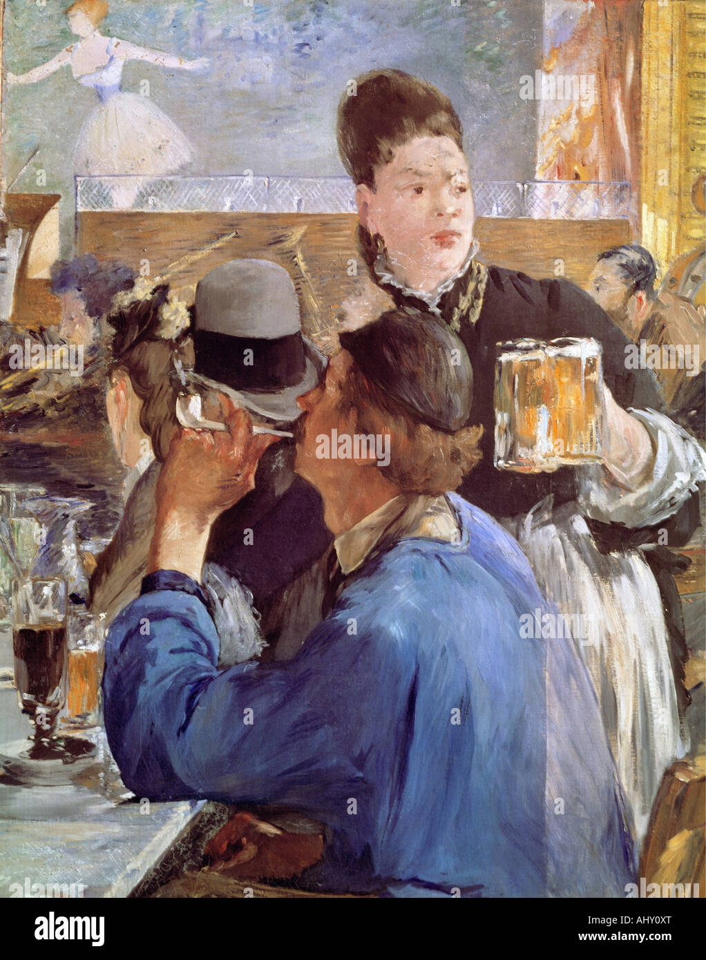 'Fine Arts, Manet, Édouard, (1832 - 1883), peinture, 'La Servante de Bocks', ('coin d'un café concert'), 1878 - 1880, à l'huile Banque D'Images