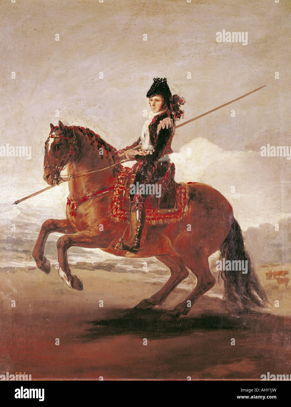 'Fine Arts, Goya y Lucientes, Francisco de, (1746 - 1828), peinture, 'un Picador caballo', ('editions rustica sur l'), Prado, madri Banque D'Images