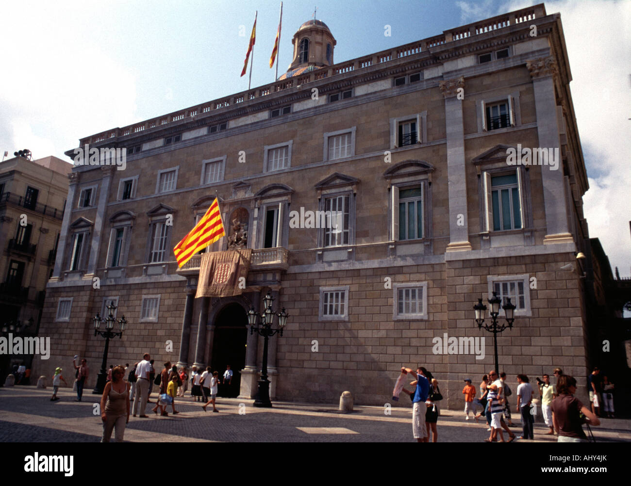 Palau de la Generalitat de Catalunya. Banque D'Images