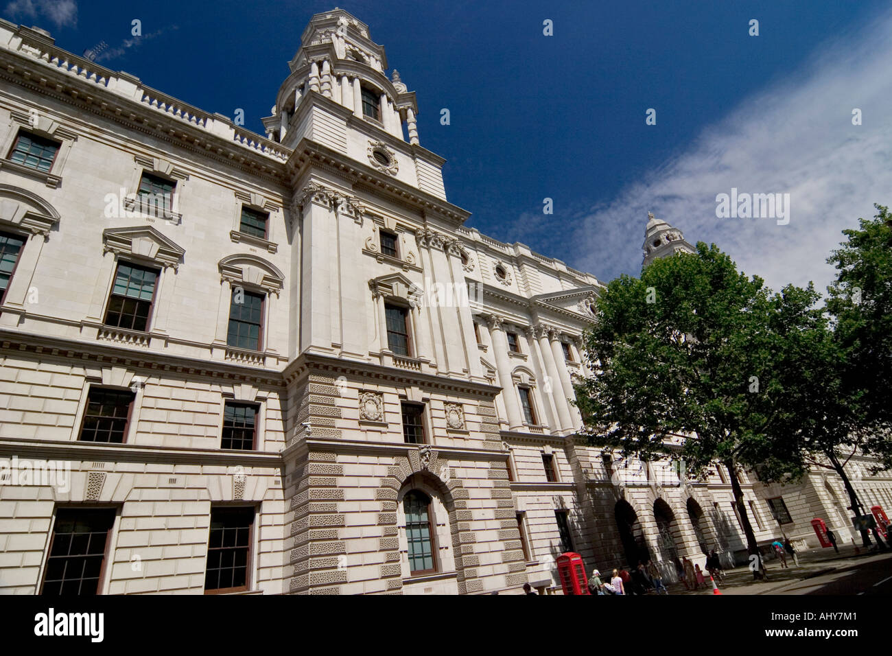 HM Treasury Building London Whitehall Banque D'Images