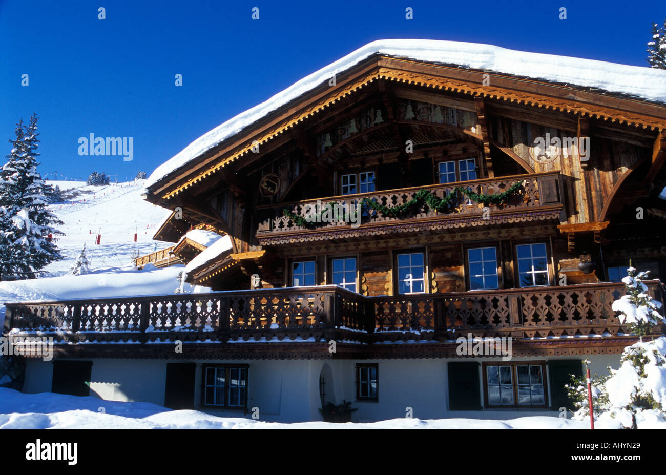 Chalet de luxe COURCHEVEL 1850 Alpes Banque D'Images
