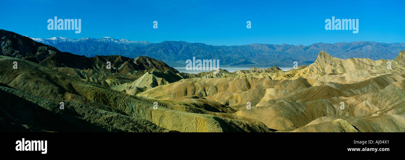 Zabriskie Point Death Valley en Californie Banque D'Images