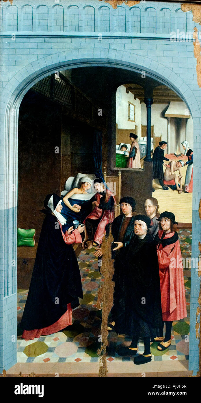 Maître d'Alkmaar sept oeuvres de miséricorde 1504 Banque D'Images