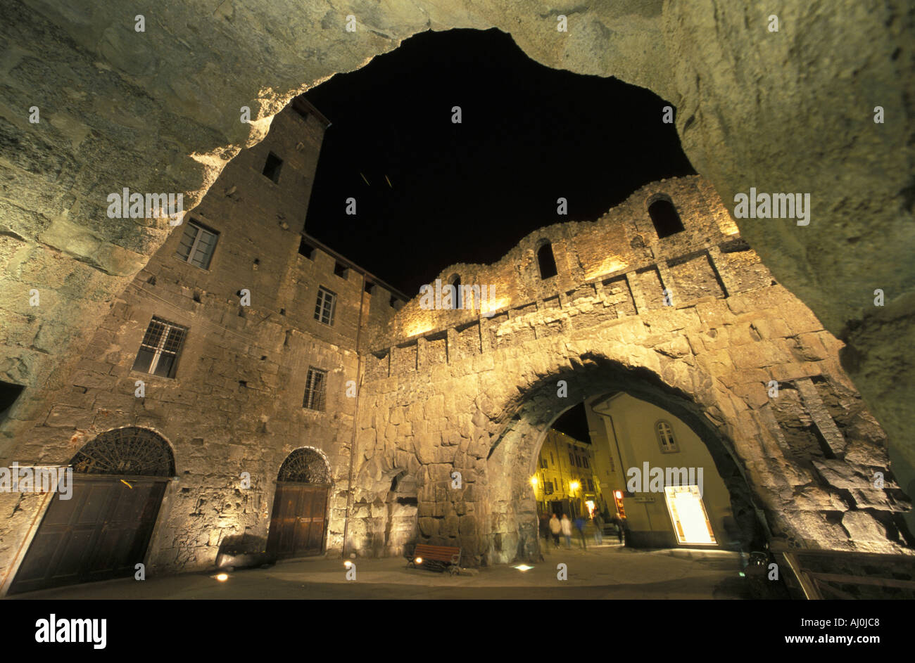 Porta Pretoria Aosta Valle d aosta Italie Banque D'Images