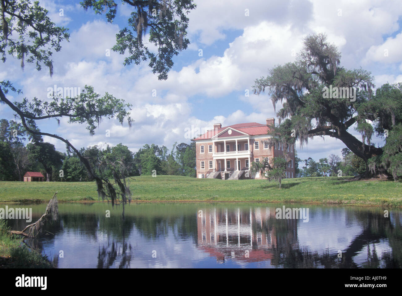 La guerre révolutionnaire avant plantation sur rivière Ashley Charleston SC Banque D'Images