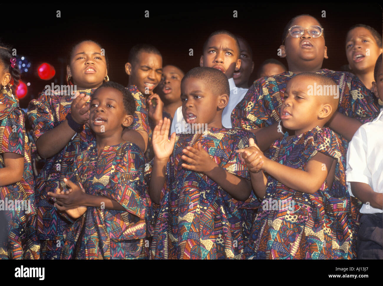 African American youth choir Washington D C Banque D'Images