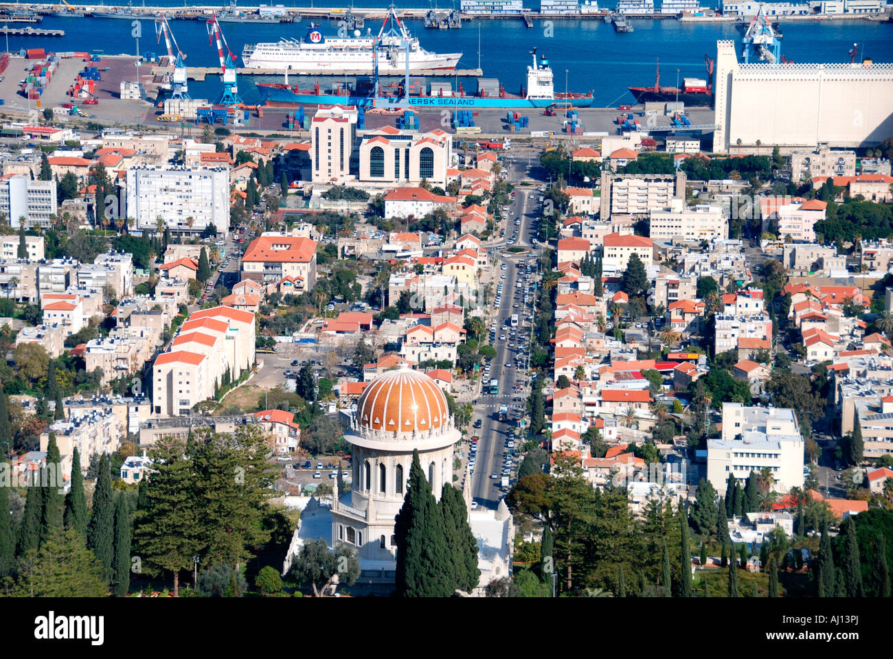 Haïfa Israël Mausolée du Báb Ce sanctuaire est pour l'un des plus Baha lieux sacrés sur la terre Banque D'Images