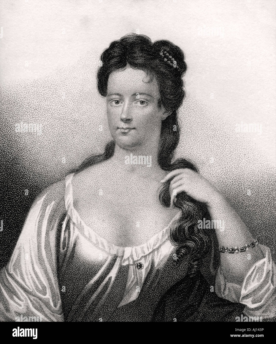 Henrietta Knight, née St John, Lady Luxborough, 1699 - 1756. Poète et écrivain anglais. Banque D'Images