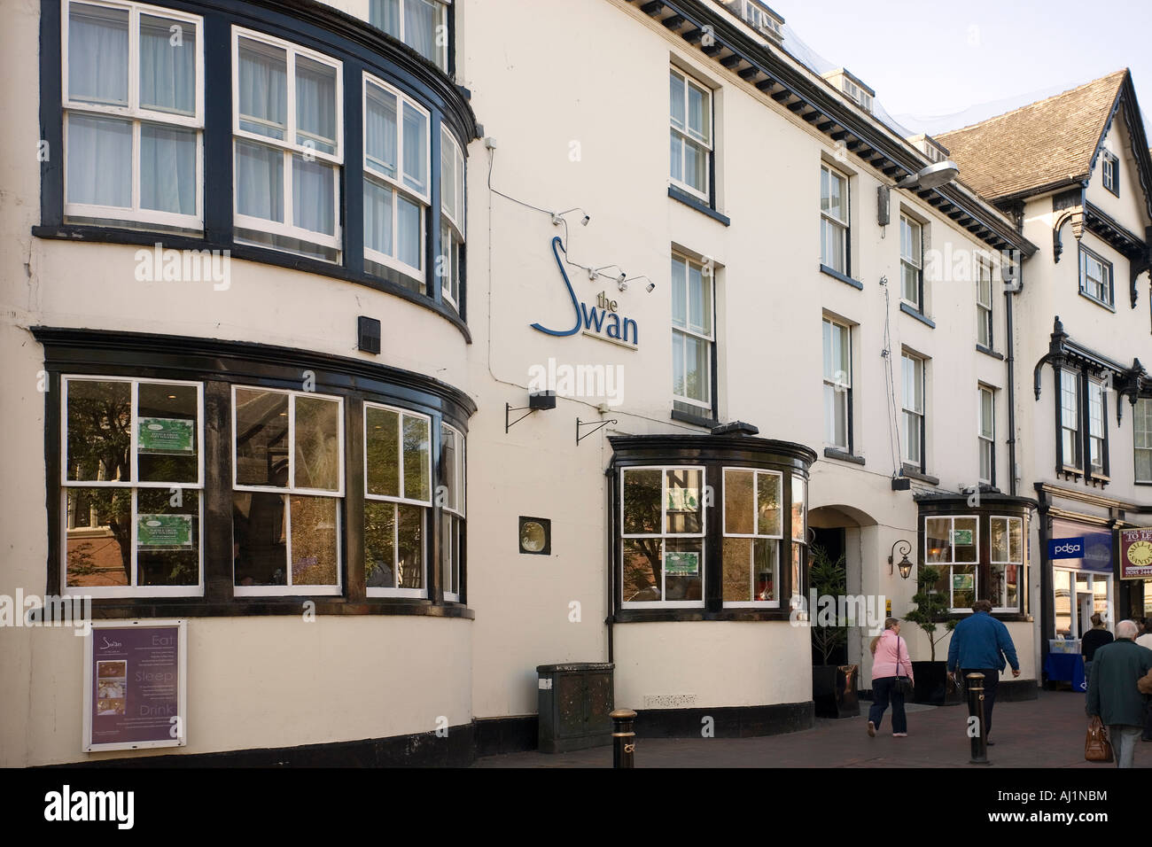 Le Swan Hotel, Stafford, Staffordshire, Angleterre Banque D'Images