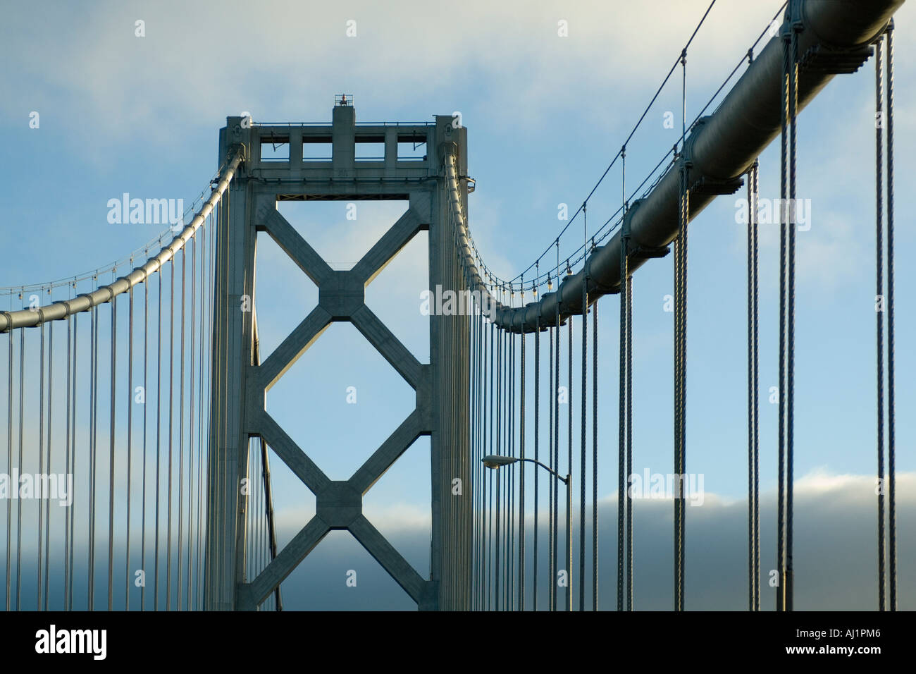 La Californie, San Francisco, San Francisco Oakland Bay Bridge Banque D'Images
