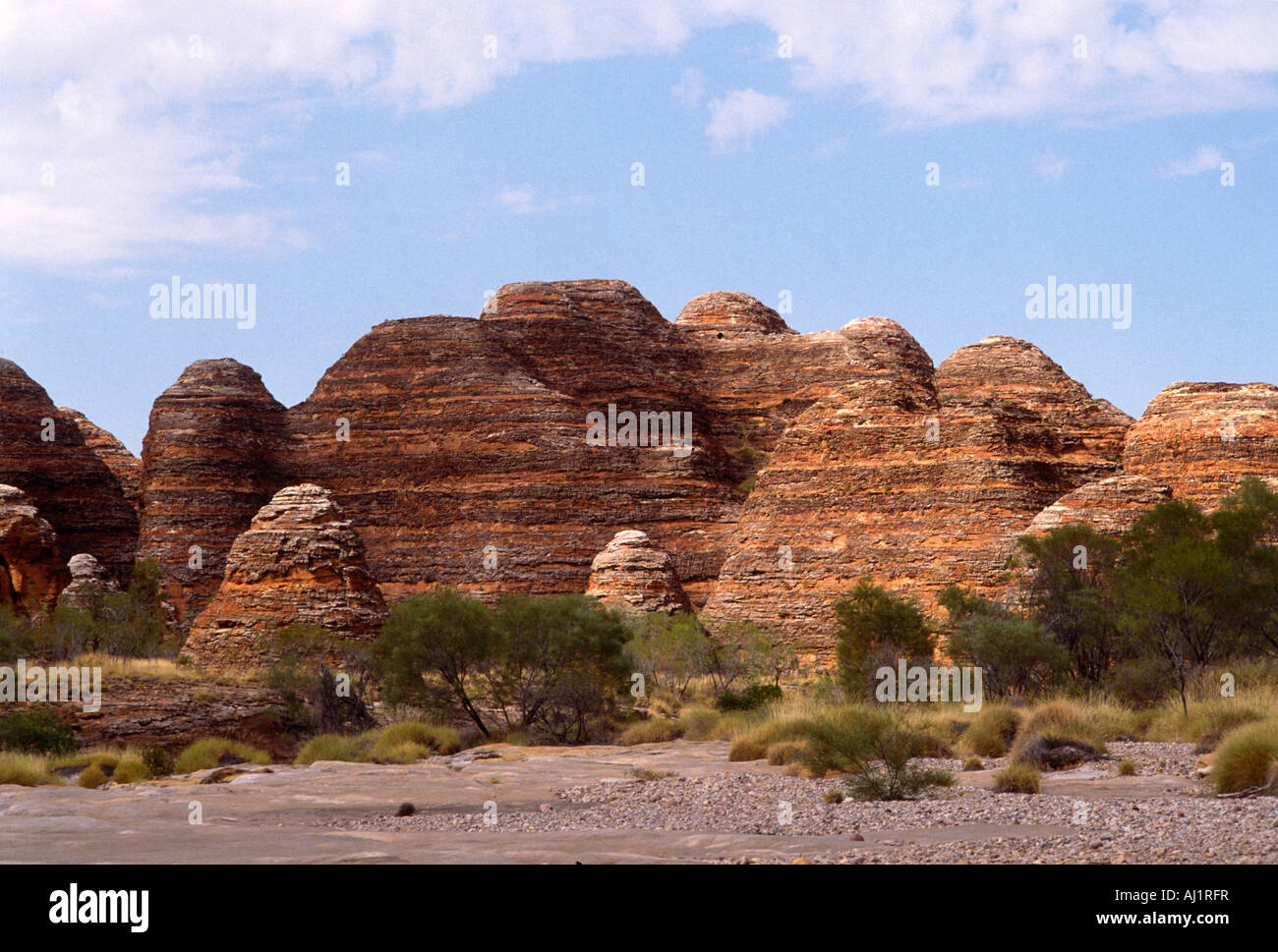 Parc national de Bungle Bungle et formations de roche de grès de l'Australie Occidentale Banque D'Images