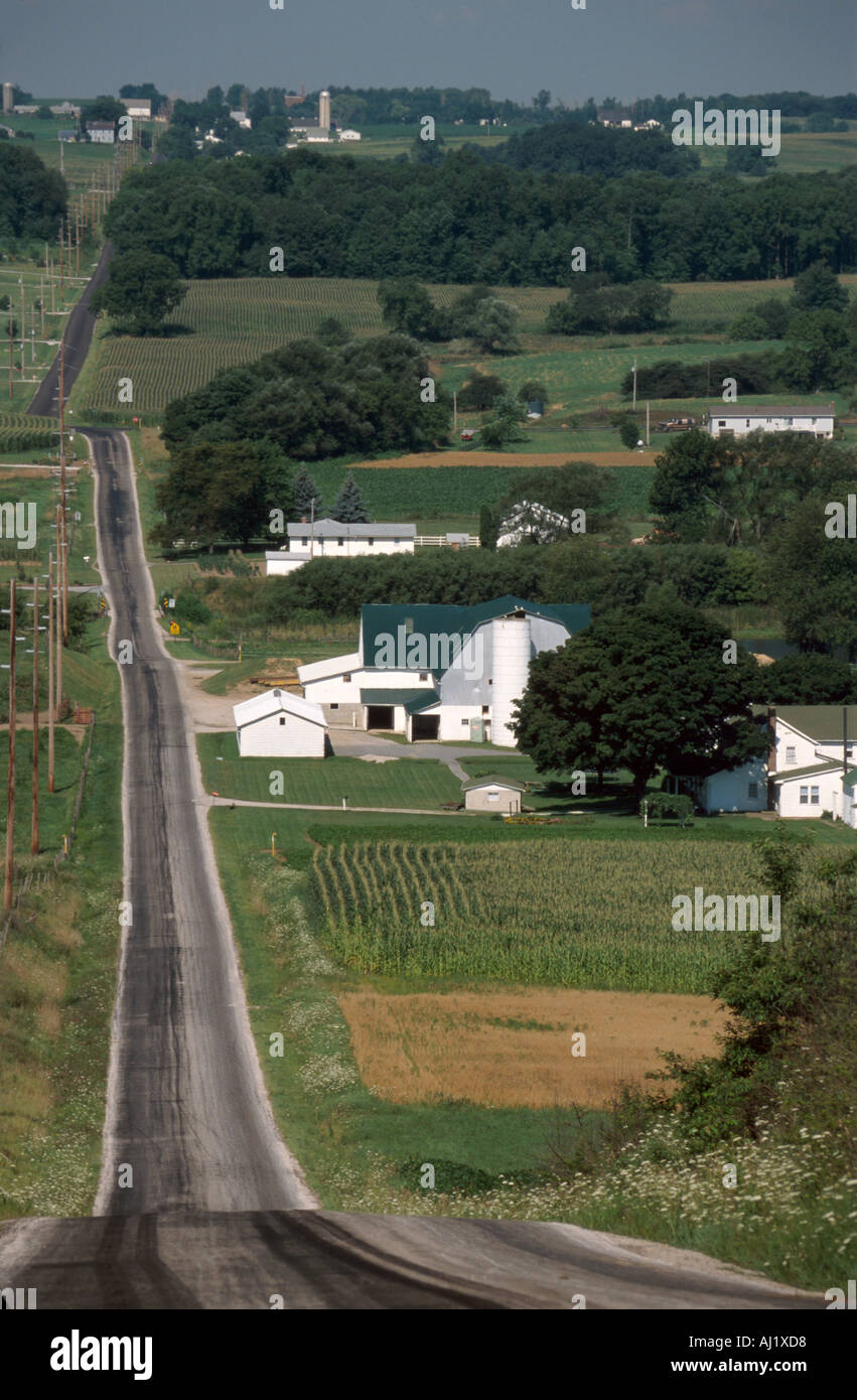 Ohio Wayne County,Salt Creek,Farmland le plus grand Amish du monde,mennonite hollandais,style de vie,vieille mode,religion,croyance,foi,spiritualité,tradition,sacré. Banque D'Images