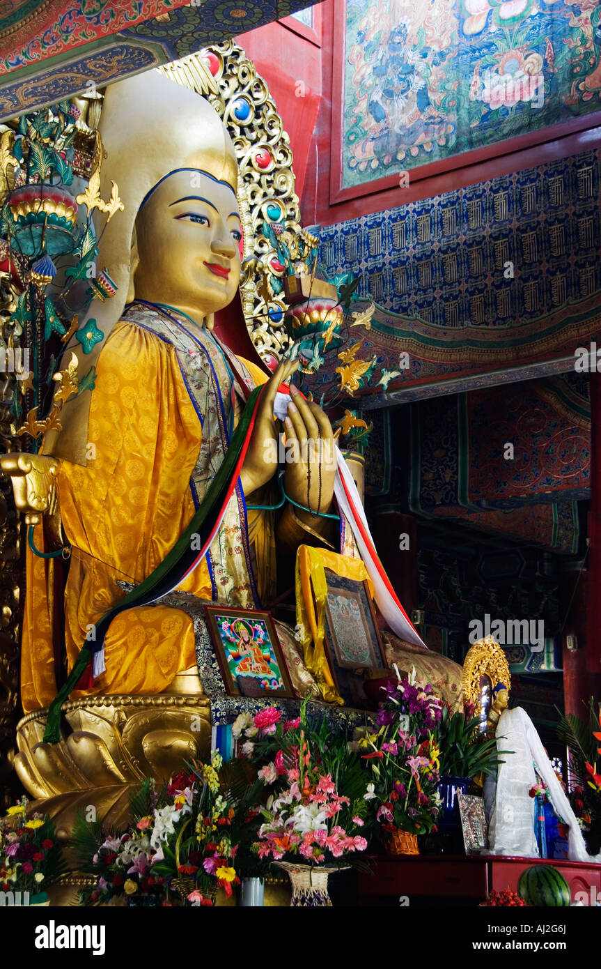 Yonghe Gong, Lama Temple Bouddhiste Tibétain, Beijing, Chine Banque D'Images
