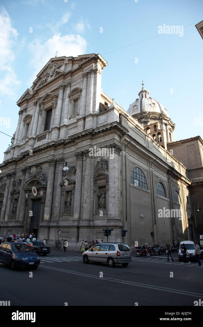 Sant Andrea della Valle église sur Corso Vittorio Emanuele, près de la piazza Navona Rome Lazio Italie conçu par Carlo Maderno Banque D'Images