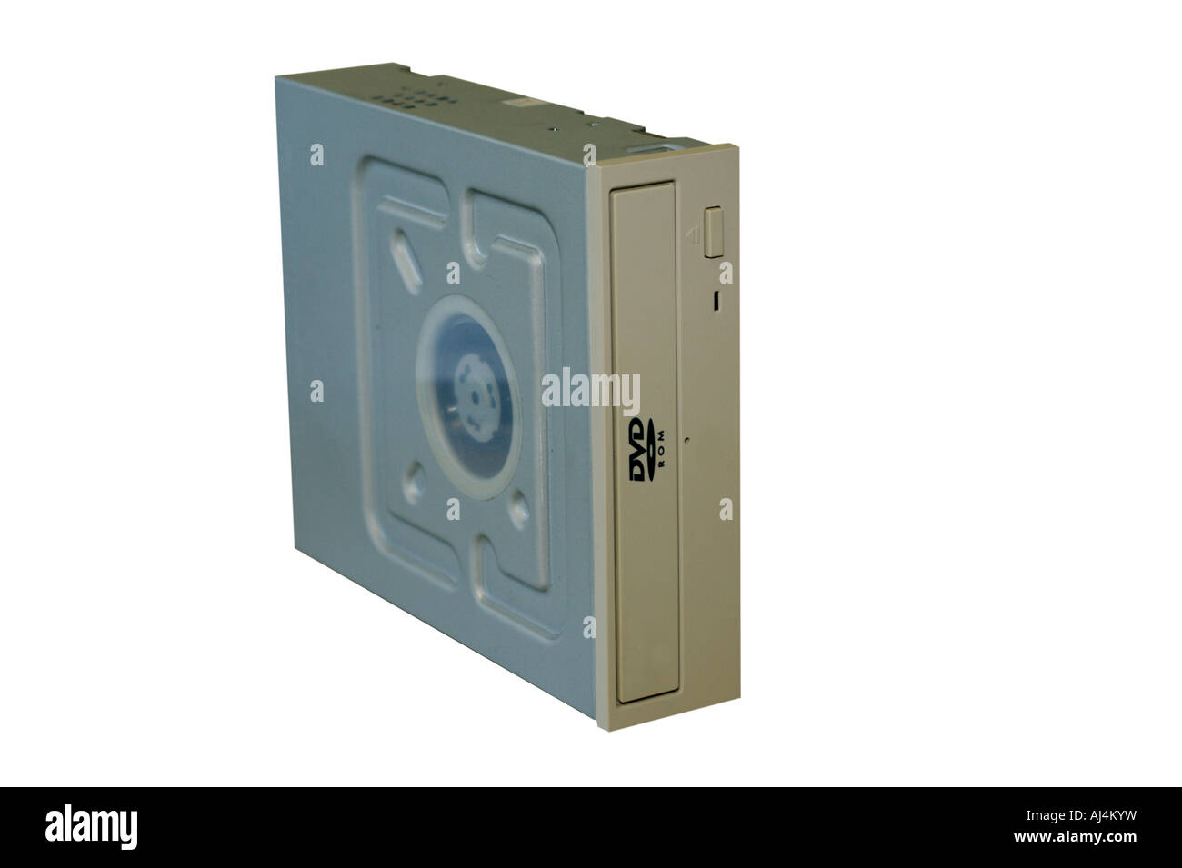 DVD-ROM isolé sur le fond blanc. Banque D'Images