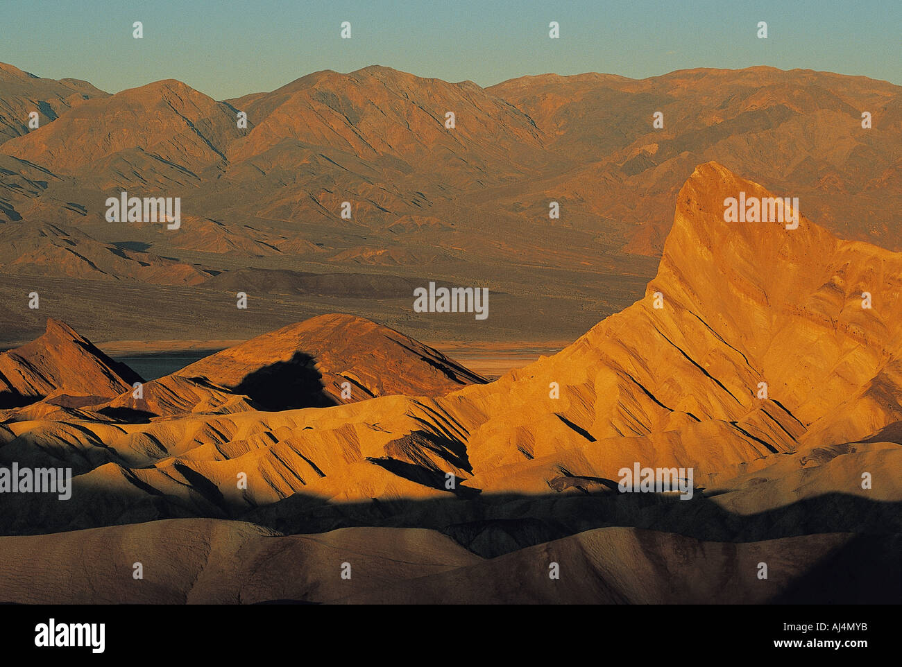 Zabriskie Point, Death Valley National Park, California USA. Banque D'Images