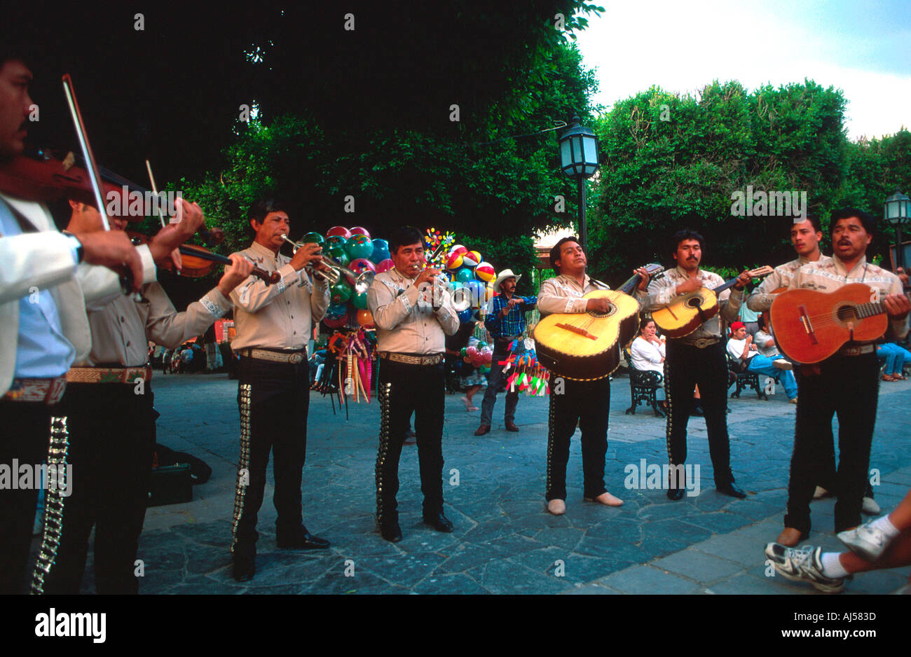 Mariachi Band à San Miguel de Allende Mexique Banque D'Images