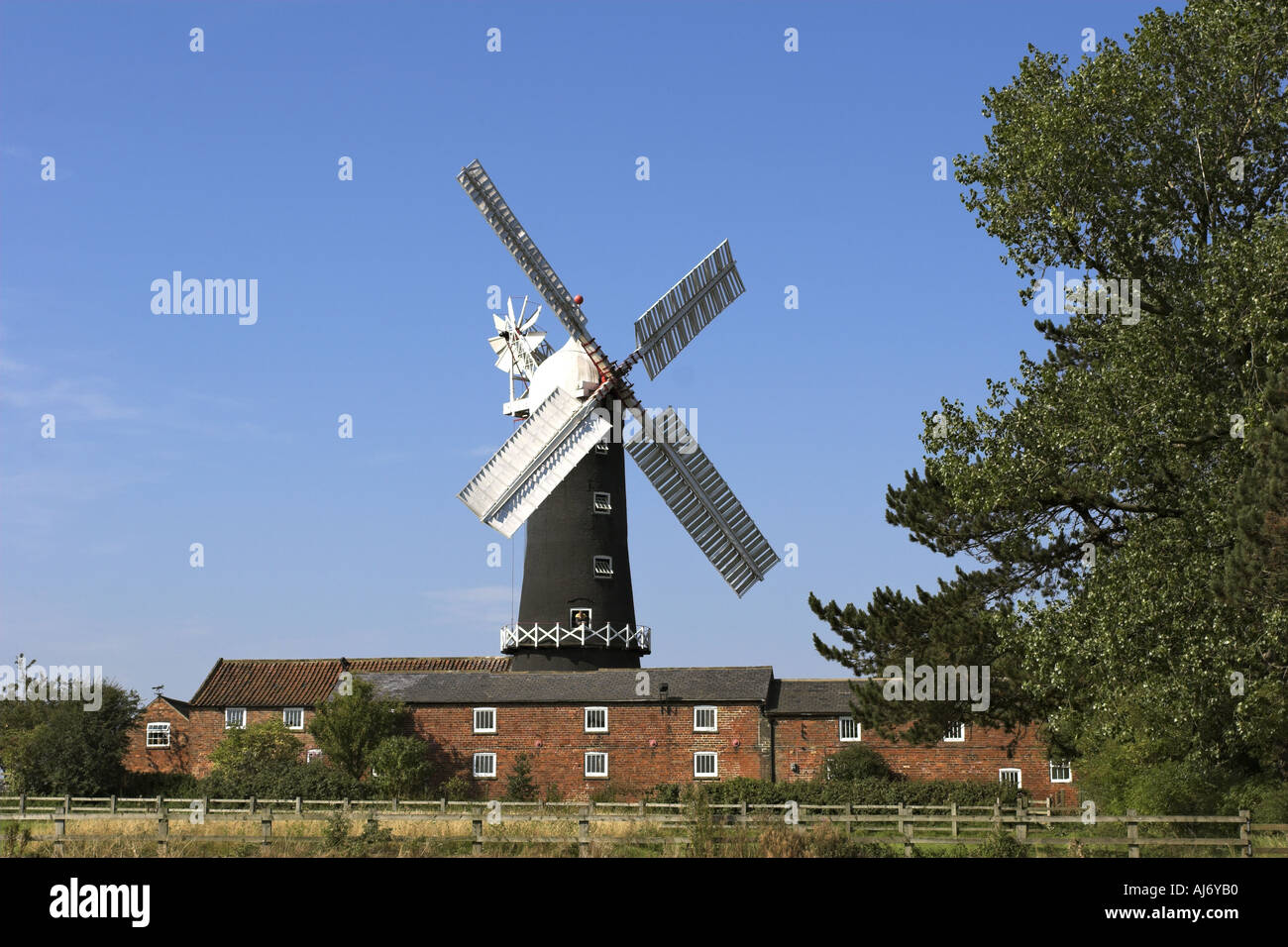 Moulin à vapeur Skidby qui dans l'East Yorkshire UK Banque D'Images