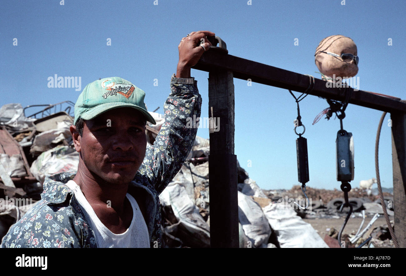 Managua Nicaragua dump et recycleur de déchets Banque D'Images