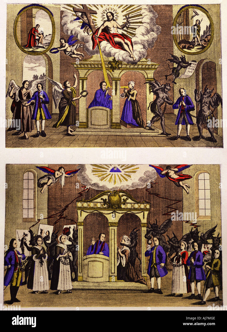 Confessions, 18ème siècle. Artiste : Inconnu Banque D'Images