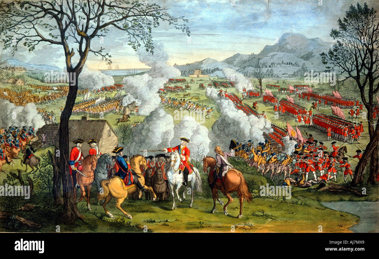 Bataille de Culloden, le 16 avril 1746 (18e siècle). Artiste : Inconnu Banque D'Images