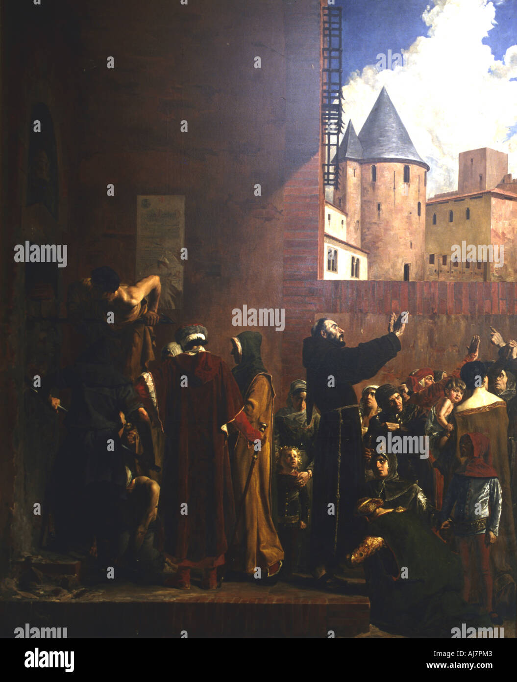 'Le Siège de Carcassonne", 1209 (c1858-1921). Artiste : Jean-Paul Laurens Banque D'Images