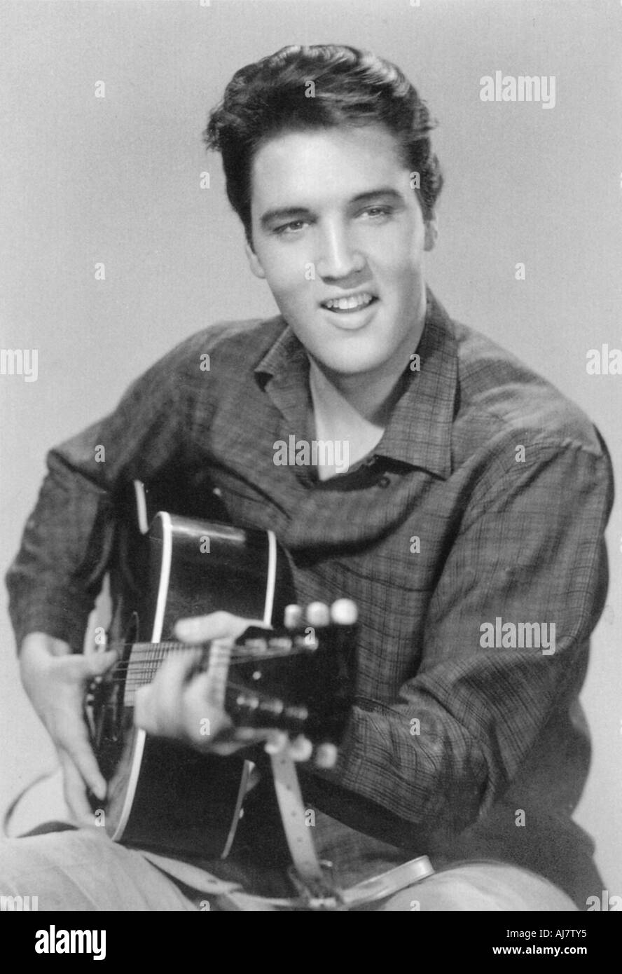 Elvis Presley, chanteur et acteur américain, 1950. Artiste : Inconnu Banque D'Images