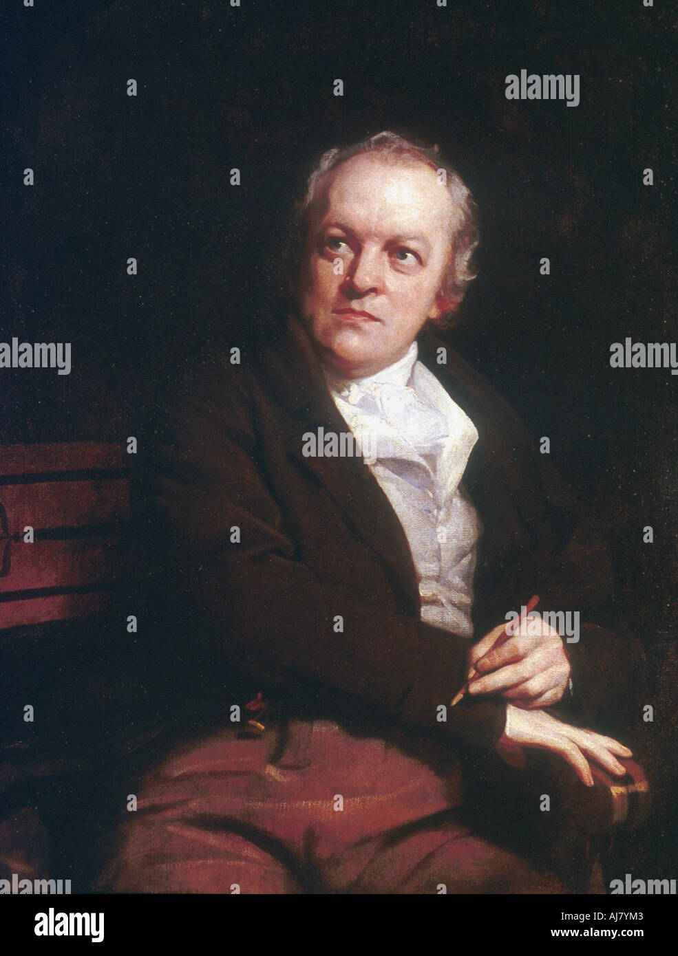 William Blake, poète, mystique anglaise, artiste et graveur, 1807. Artiste : Thomas Phillips Banque D'Images