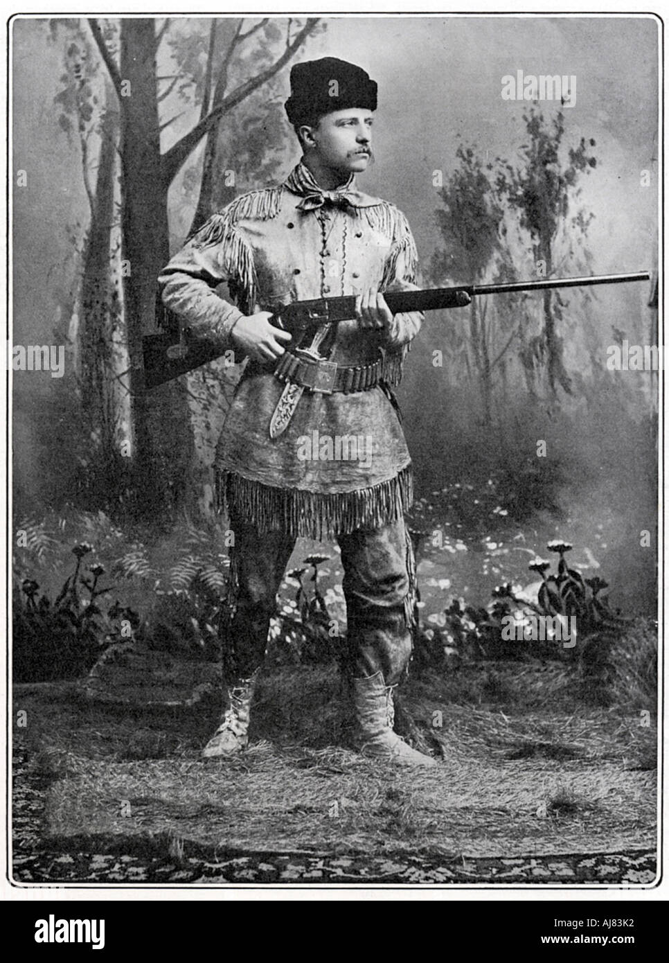 Théodore Roosevelt, soldat américain et homme politique, c1898. Artiste : Inconnu Banque D'Images