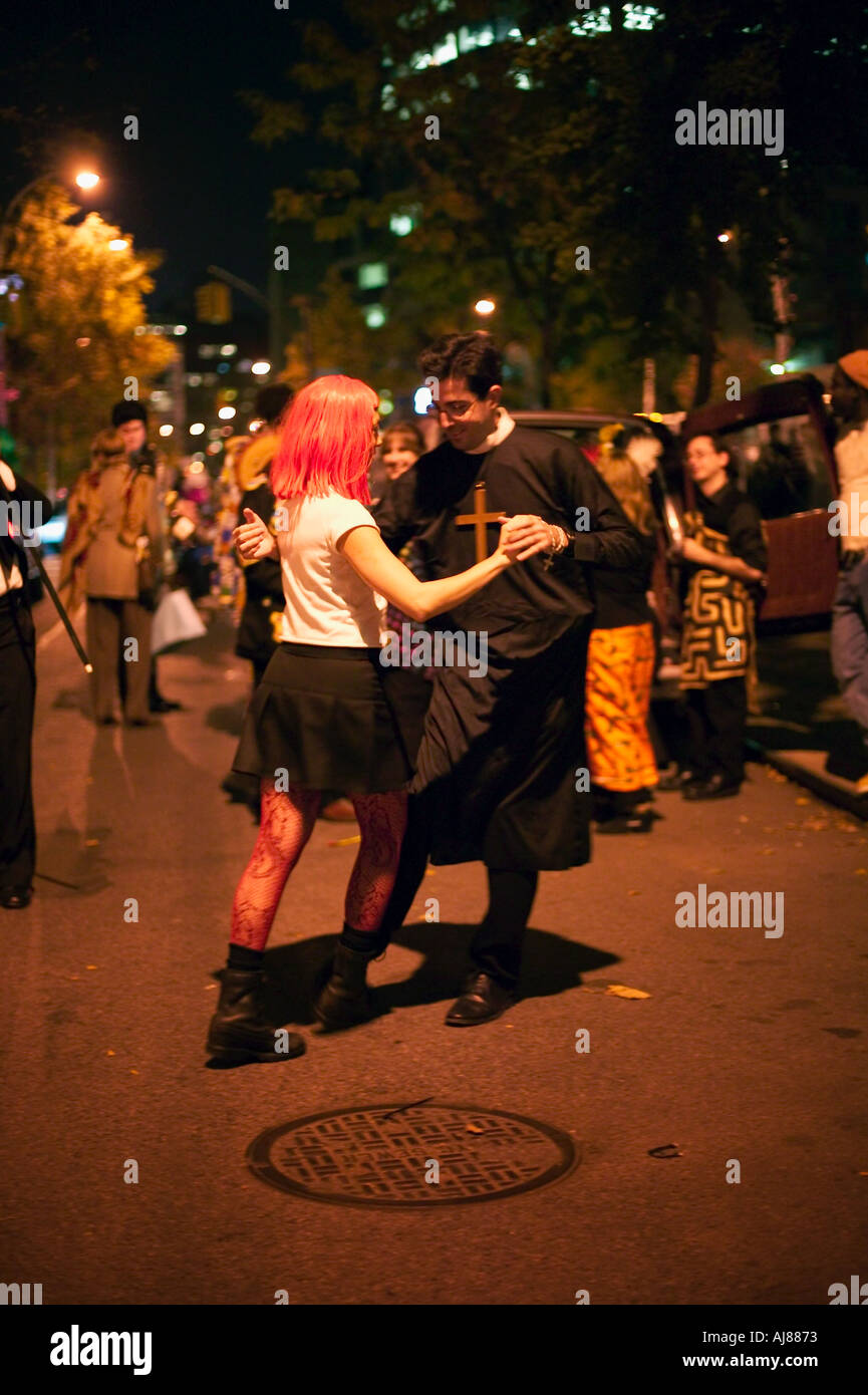 Dans le village de greenwich halloween parade Banque de photographies et d’images à haute