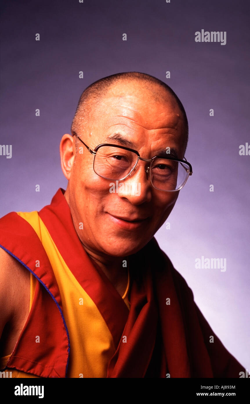 Sa Sainteté le Dalaï Lama Photo par Chuck Nacke Banque D'Images