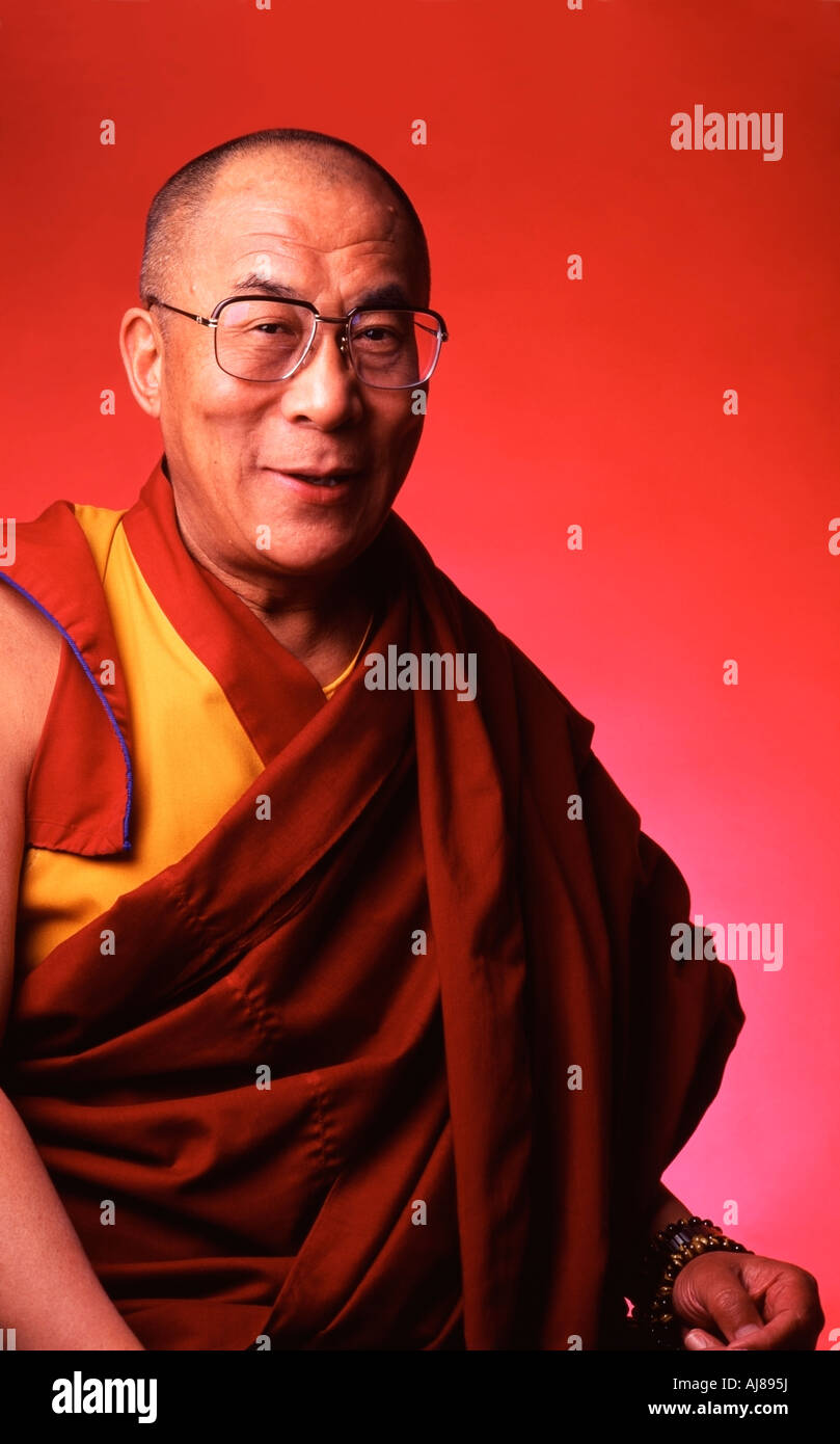 Sa Sainteté le Dalaï Lama Photo par Chuck Nacke Banque D'Images