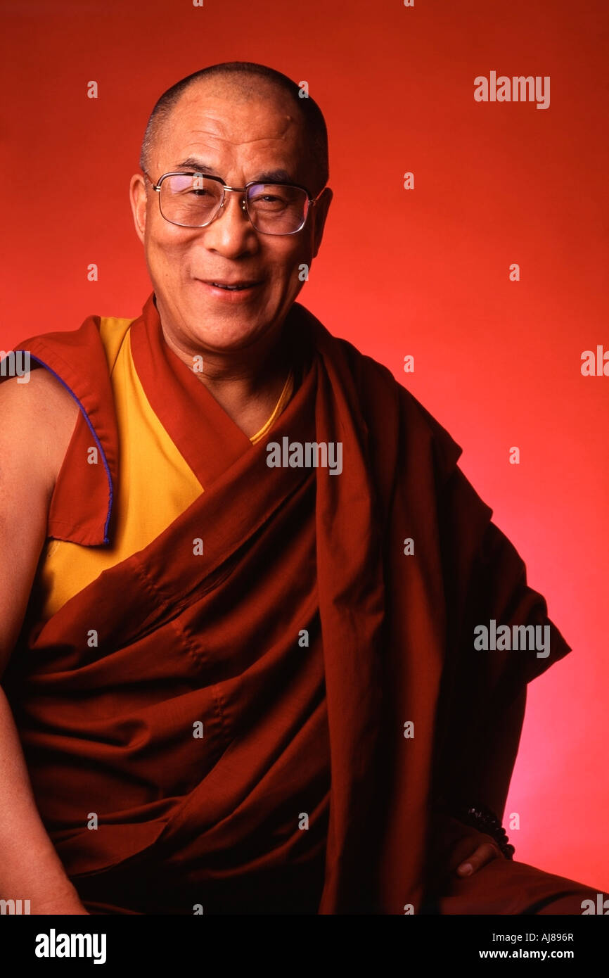 Sa Sainteté le Dalaï Lama Photo par Chuck Nacke Banque D'Images
