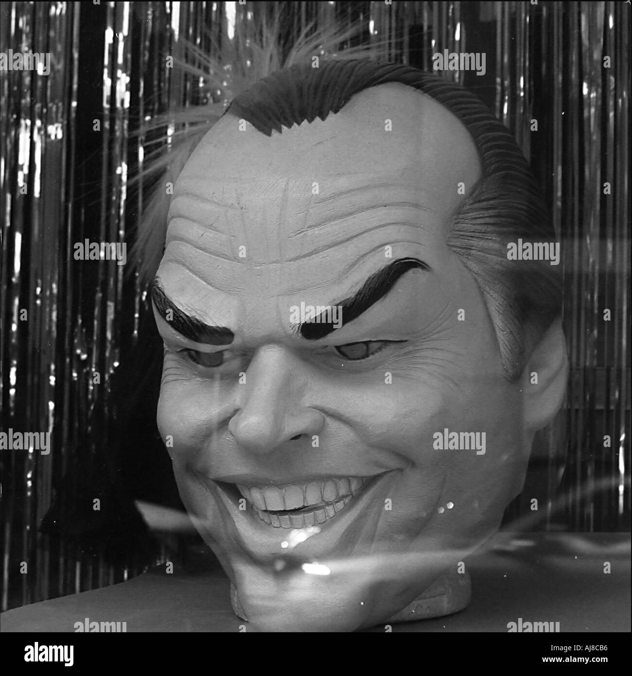Jack Nicholson Cartoon Head Banque D'Images