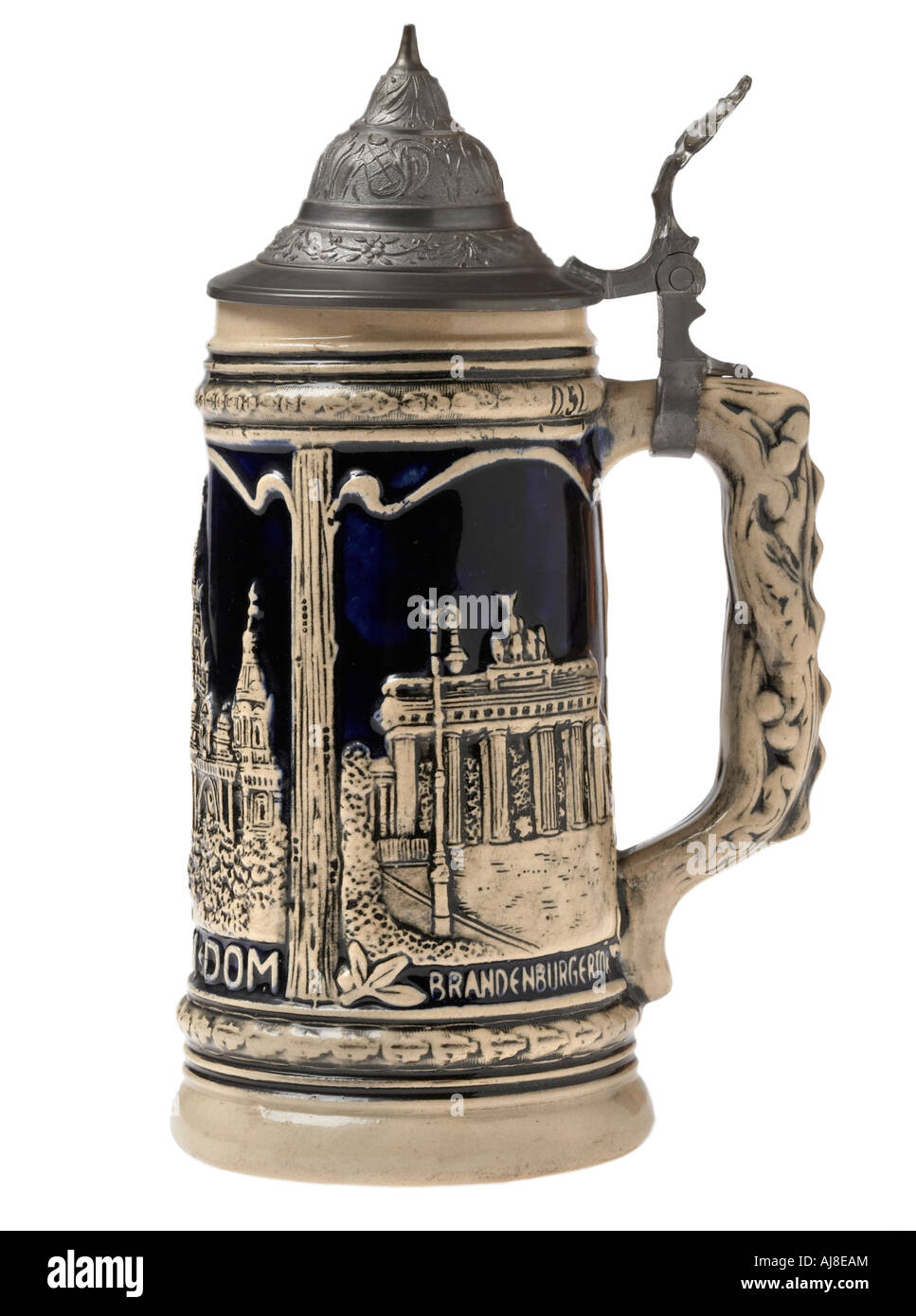 Bière militaire allemand stein, avant la Deuxième Guerre mondiale, Banque D'Images