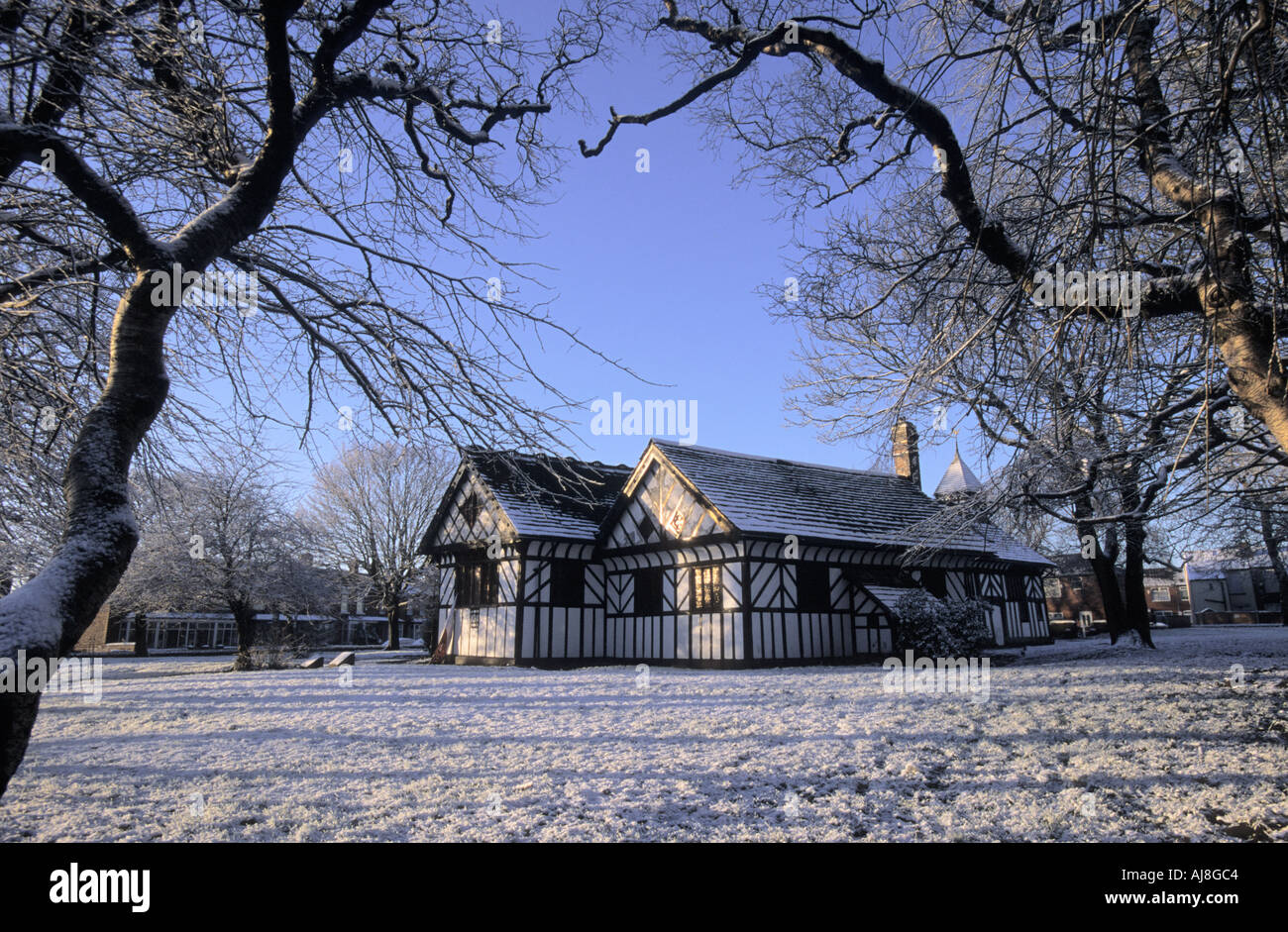 Église Saint-laurent Denton Greater Manchester UK Banque D'Images
