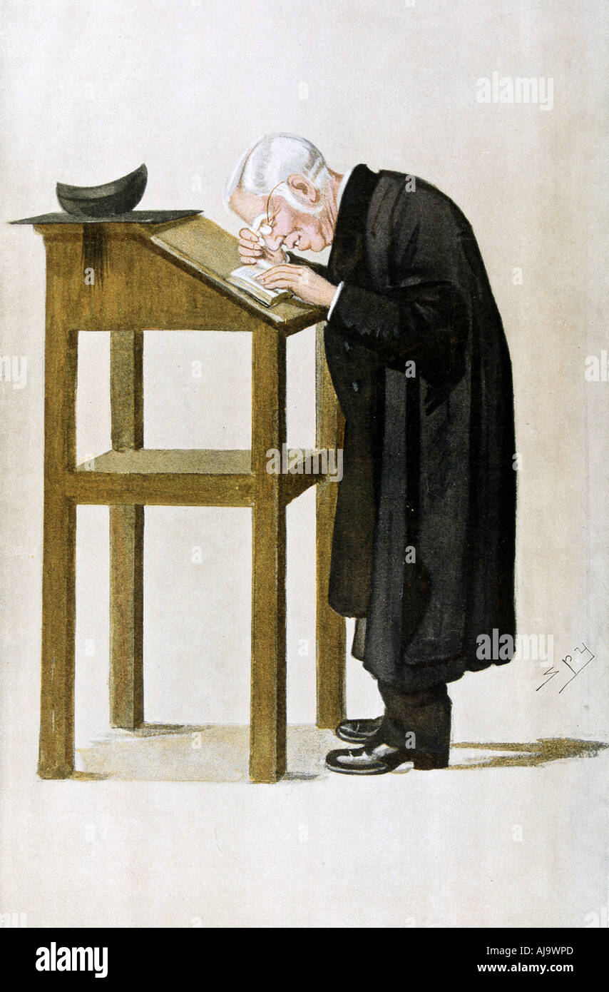 William Archibald Spooner, pasteur et pédagogue britannique, 1898. Artiste : Spy Banque D'Images