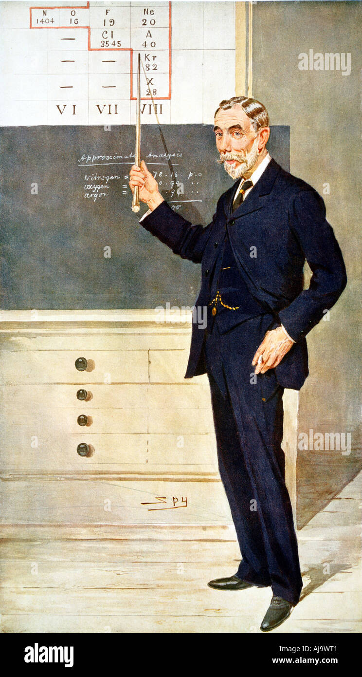 William Ramsay, chimiste écossais, 1908. Artiste : Spy Banque D'Images