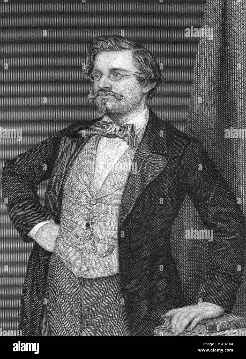 August Wilhelm Hofmann, chimiste organique allemande, 1854 à 1860. Artiste : Inconnu Banque D'Images
