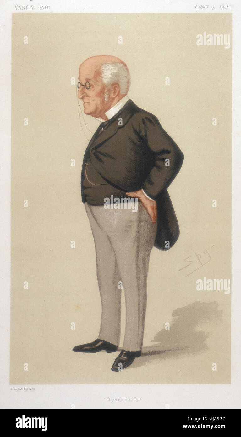 James Manby Gully, médecin britannique, 1876. Artiste : Spy Banque D'Images