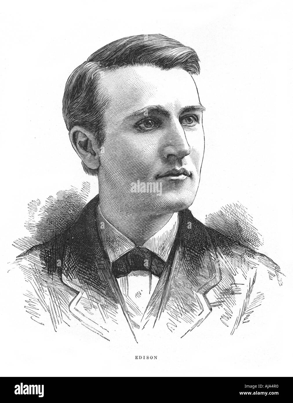 Thomas Alva Edison, inventeur américain, c1879. Artiste : Inconnu Banque D'Images
