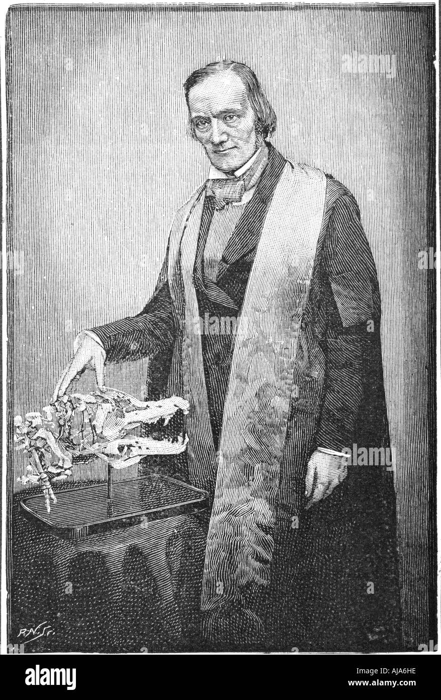 Richard Owen, naturaliste britannique, c1856 (1891). Artiste : Inconnu Banque D'Images