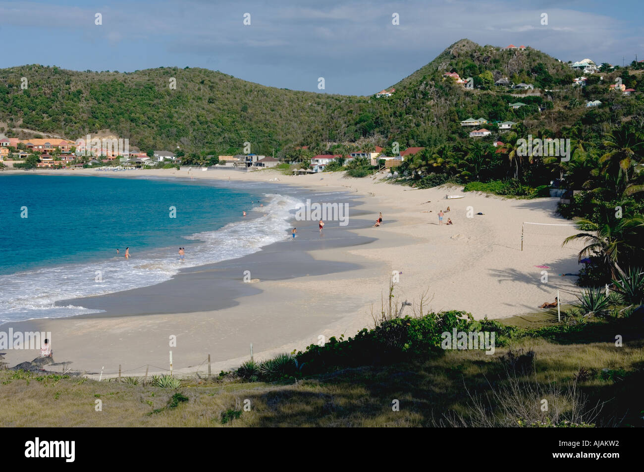 Saint Barthélemy French West Indies flamand ou plage Anse des Flamands est l'un des meilleurs de l'île Banque D'Images