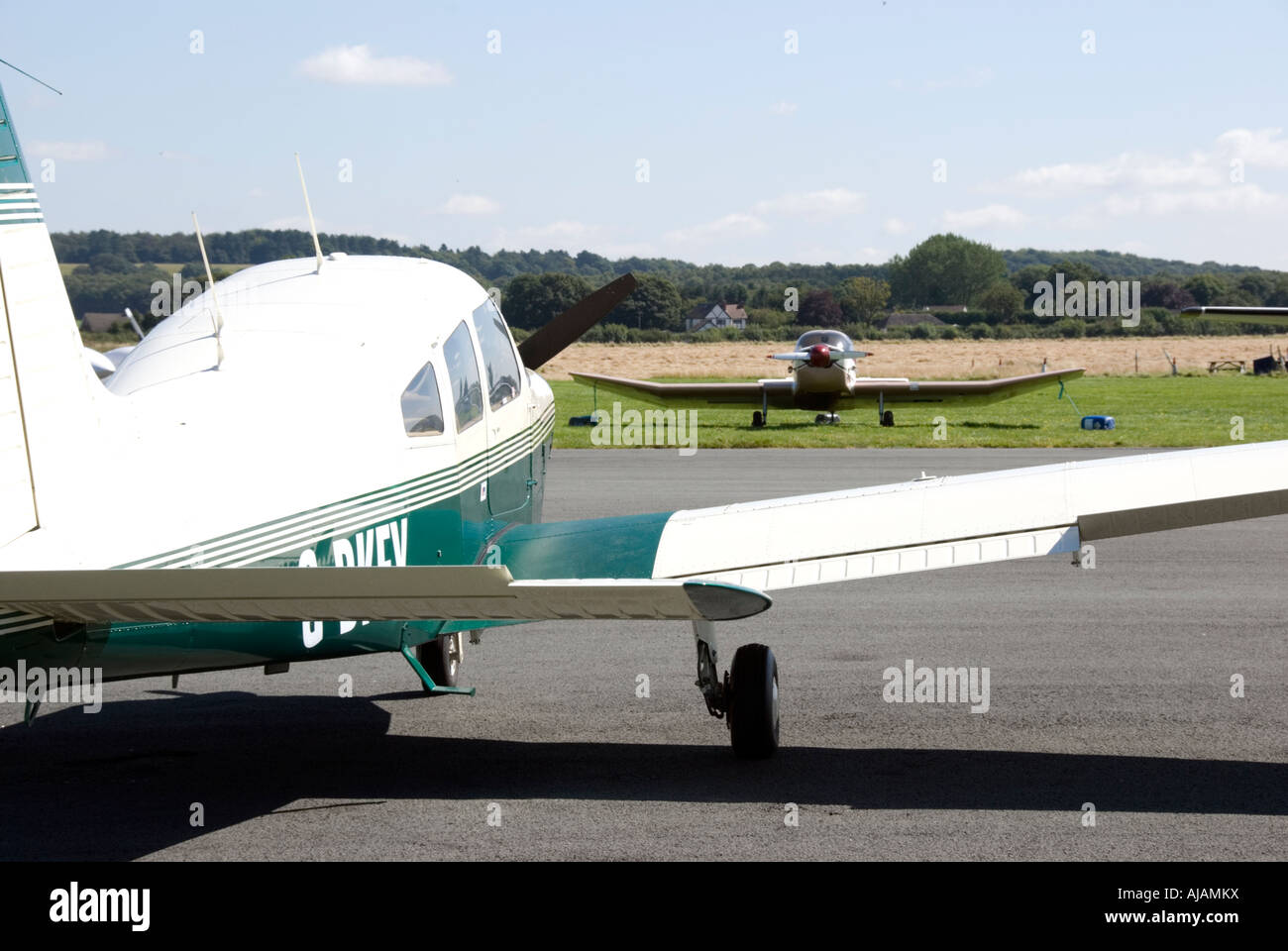 Avions légers à Halfpenny green airport, Wolverhampton Banque D'Images