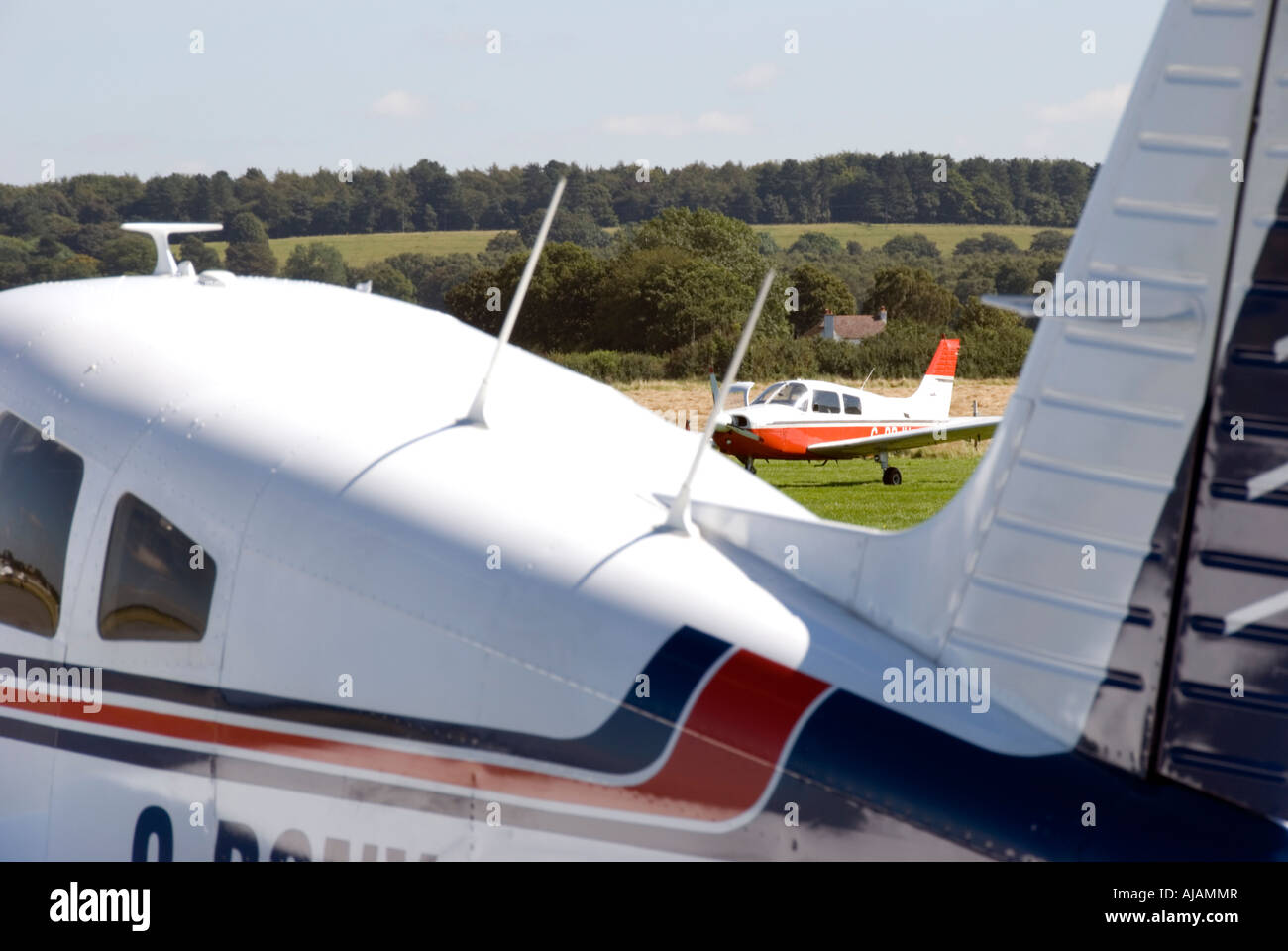 Avions légers à Halfpenny green airport, Wolverhampton Banque D'Images