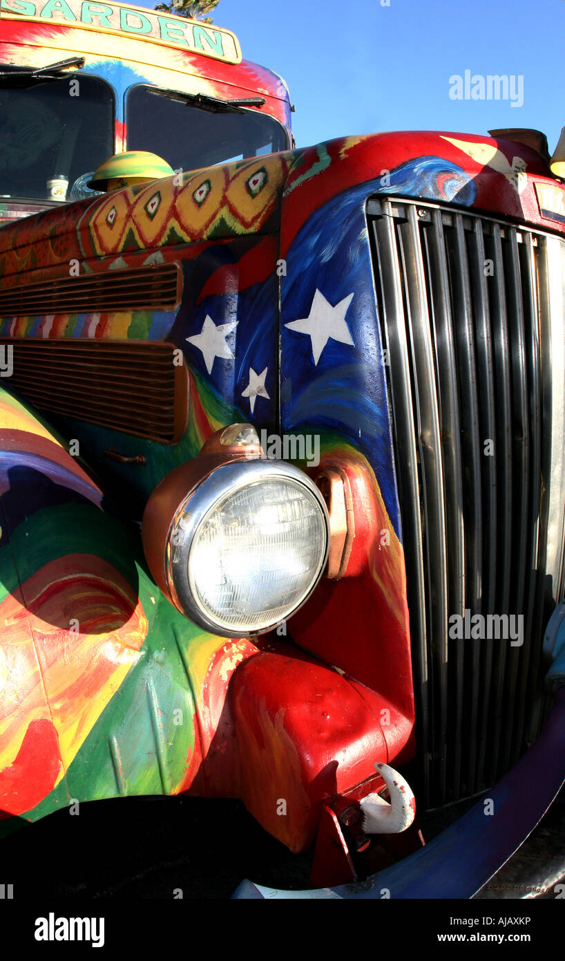 Bus de hippy Banque D'Images